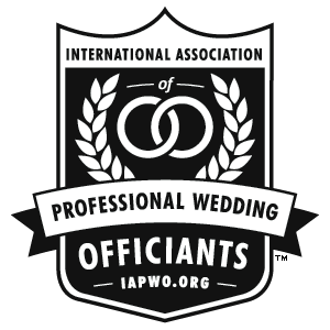 A proud member of the International Association of Professional Wedding Officiants